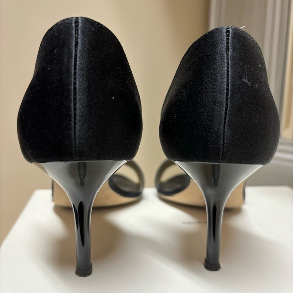The Vera Wang Evening Collection Black Heeled Sandals - Sz 38 - Picture 6 of 9
